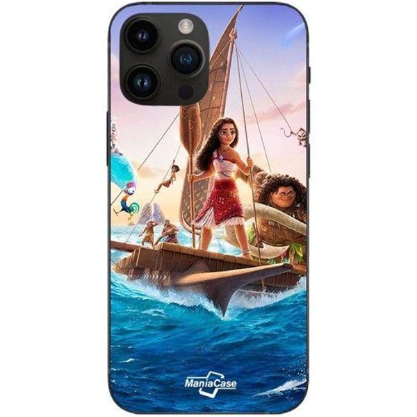 Coque De TéLéPhone - Disney - Iphone 12 Pro - Souple - Silicone - Vaiana 2 Equipage Negro-image