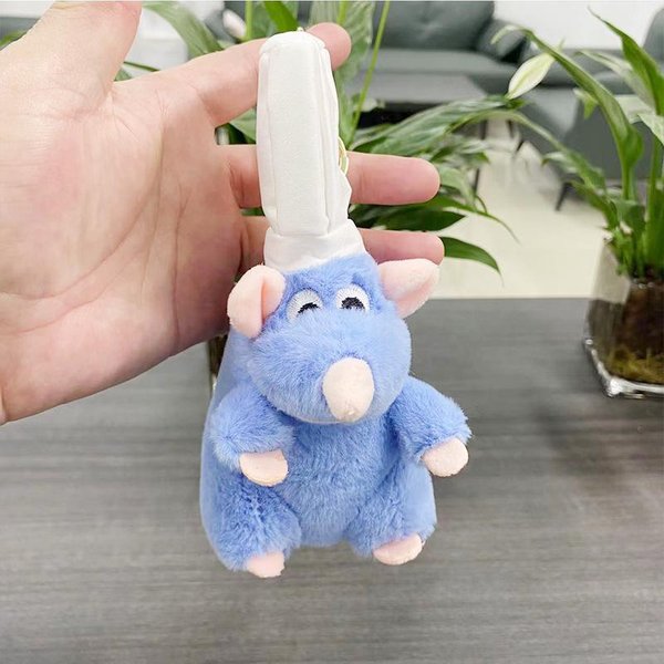 Uroczy Wisiorek Ratatouille Pluszowa Zabawka Lalka Breloczek Mysz Szef Kuchni Pluszowe Wypchane Lalki Breloczek Zawieszki Do Plecaka Torba Dla Dziewczynki Dekoracja Samochodu Prezenty 15Cm-image