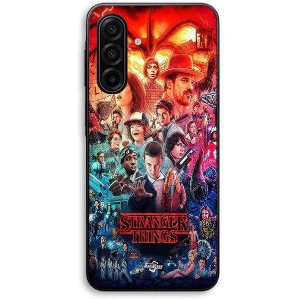 Funda De TeléFono - Maniacase - Samsung Galaxy A37 - Silicona TPU - Negra - Stranger Things Temporada 4 Negro-image