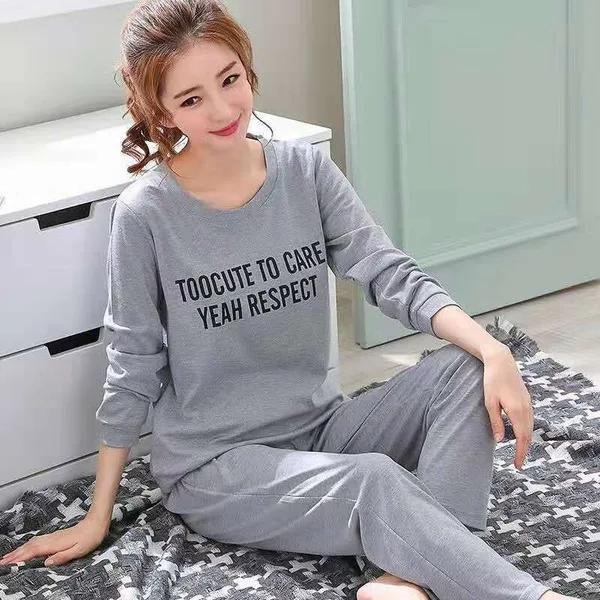 Conjunto De Pijama De Franela De Invierno Para Mujer Conjunto De Pijama CáLido Engrosado Talla Extra Grande VellóN Coral Ropa Para El Hogar Pijama Pijama 5XL Gray-image
