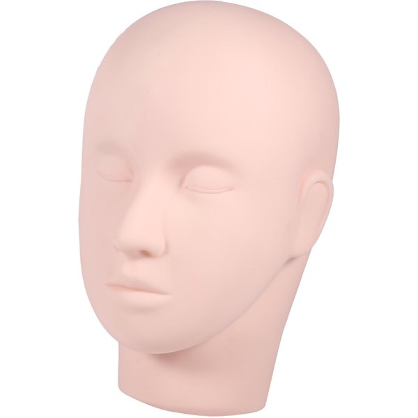 1 Pieza Mejorada Maquillaje PestañAs Ojo PestañAs Extensiones PráCtica Maniquí Cabeza Entrenamiento Modelo Blanco-image