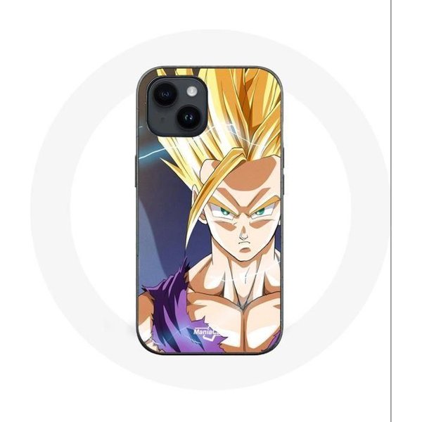 Funda - Maniacase - Iphone 14 Plus - Dragon Ball - Sangoku - Flexible - Negra-image