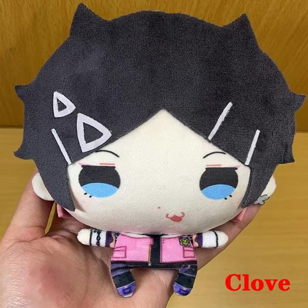 Urocze 10 Cm Pluszowe PłAskie CiałO Styl DużA GłOwa Postać Z Anime Gry Valorant Clove / Yoru I Iso Pluszowe Zabawki Brelok Pluszowa Lalka About 10Cm-image