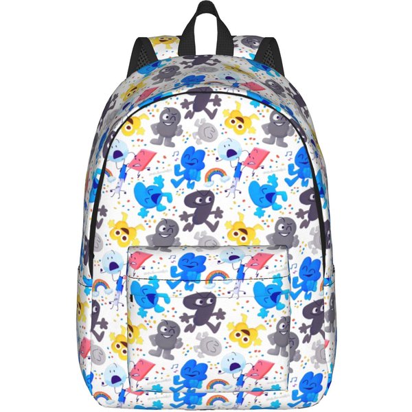 Mochila De Dibujos Animados Bfdi Para Hombres Mujeres Moda Escuela Secundaria Mochila Diaria De Negocios Bolsas De Lona Para PortáTil Durable S-image