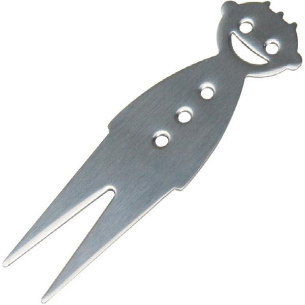 Acero Inoxidable Forma Humana Encantadora, Pastel Sonriente, Tenedor Para Frutas Y Snacks, Tenedores Lilliputienses, 9*2.5Cm, 8 Piezas/Lote Gray-image