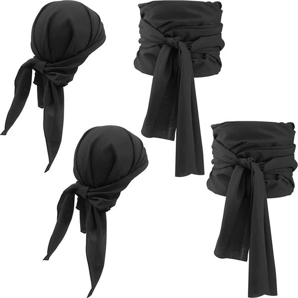 Kostium Pirata Na Halloween ŚRedniowieczny Renesansowy Lniany Piracki Szalik Na GłOwę Pasek Akcesoria Two-Piece Set-image