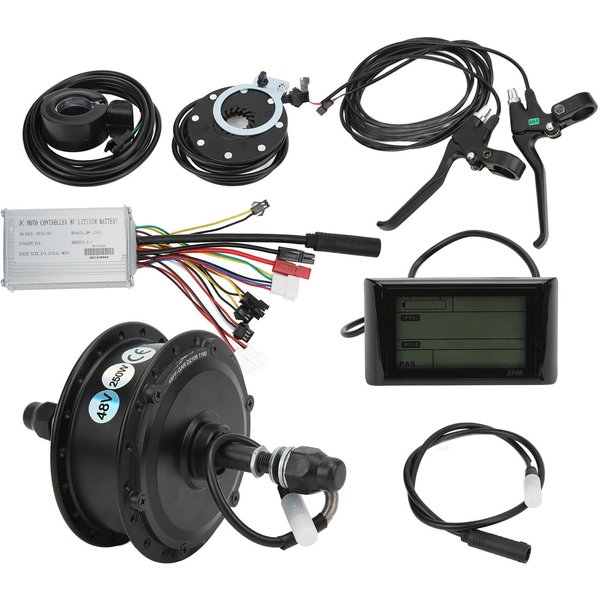 Zestaw Do Konwersji Roweru Elektrycznego 48V 250W Z Kontrolerem 15A I Panelem LCD S900, Zestaw Silnika W PiaśCie Tylnego KołA-image