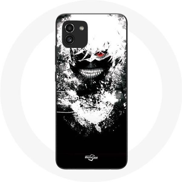 Funda - Maniacase - Samsung Galaxy A03 - Anime Tokyo Ghoul - Flexible - ProteccióN Y DecoracióN Negro-image