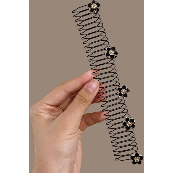 Vintage Flor Peineta Para El Cabello Clip Moda Dibujos Animados Banda EláStica Para El Cabello Diadema Para Damas NiñOs Accesorios Para El Cabello-image