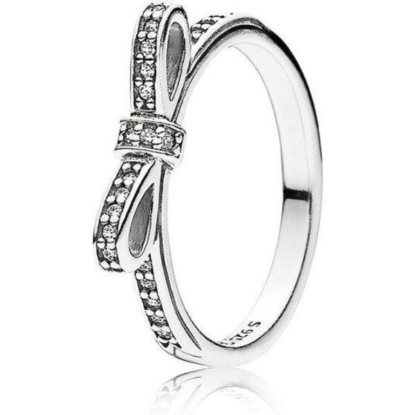Anillo De Plata De Ley 925 Pan Anillo Pavimentado Logo Firma Con Anillos De Cristal Para Mujeres Boda Fiesta Regalo JoyeríA 5 Plata-image