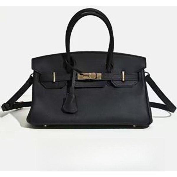 Este Bolso Horizontal Multicolor Platino Es Moderno Y VersáTil Para Desplazamientos, Así Como Un Bolso De Hombro Cruzado Para Mujer 29*16*16Cm Black-image
