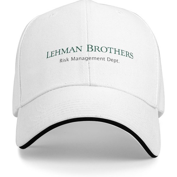 Departamento De GestióN De Riesgos De Lehman Brothers Gorra De BéIsbol Informal Gorra De Camionero De Verano Gorra Snapback De Pesca Gorras De BéIsbol Para Hombre Adulto One Size White-image