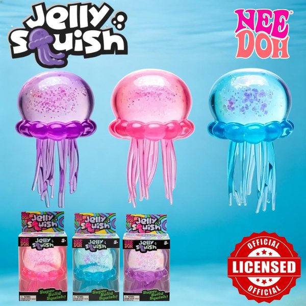 Schylling Needoh Fuzz Ball Meduza Squishy PudełKo Niespodzianka Losowy Kolor MięKka Zabawka Do ŁAgodzenia Stresu Urocza RelaksująCa ŚCiskana Zabawka Sensoryczna-image