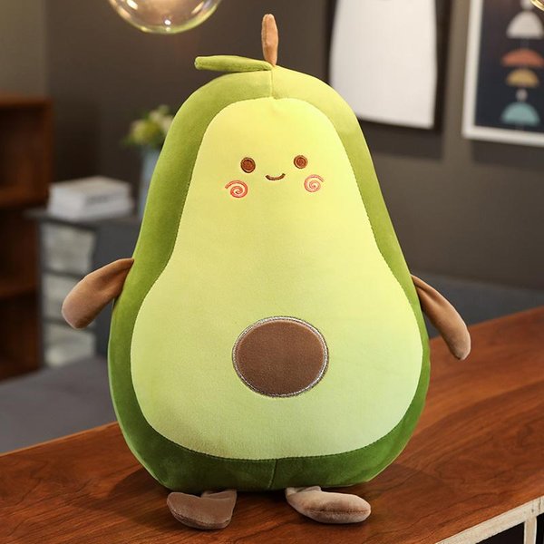 Nueva Adorable Almohada De Peluche De Aguacate Gigante MuñEco De Peluche De Fruta Verde MuñEco Grande Suave DecoracióN Para HabitacióN De NiñA Regalo De CumpleañOs Lindo 80Cm-image
