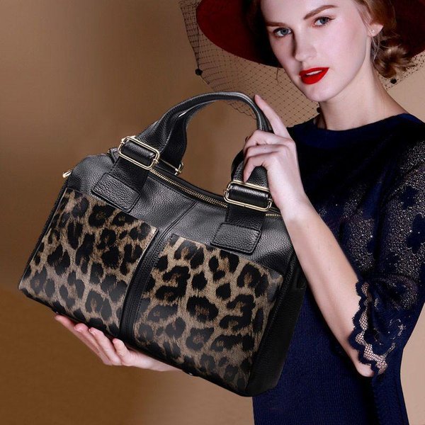 Bolso De Mujer Nuevo Moderno Y A La Moda Bolso De Hombro Con Estampado De Leopardo VersáTil Bolso Cruzado Bolso De Mano Bolso De Mujer-image