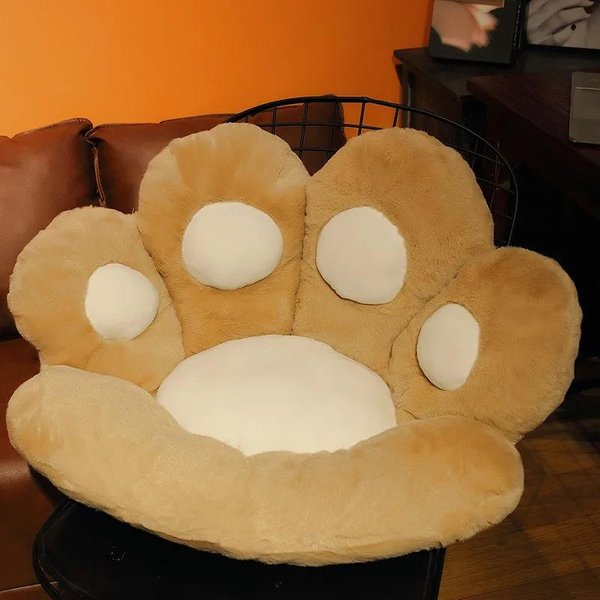 MięKka Wypchana Poduszka Z łApą Kota, Pluszowa Poduszka Na KrzesłO, Kawaii, Sofa, KrzesłO PodłOgowe, Dekoracja Domu, Poduszka Do Rzucania, Zabawka, Poduszka Na Oparcie, Prezent 60X70Cm-image