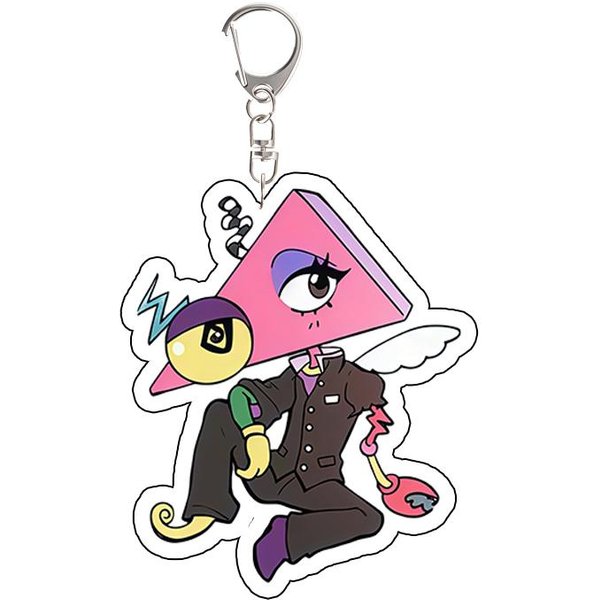 Para Tadc Pomni Jax Ragatha Gangle Zooble Kinger Llavero AcríLico PeriféRico De Anime Colgante Creativo Para Mochila Regalo De Festival Pink-image