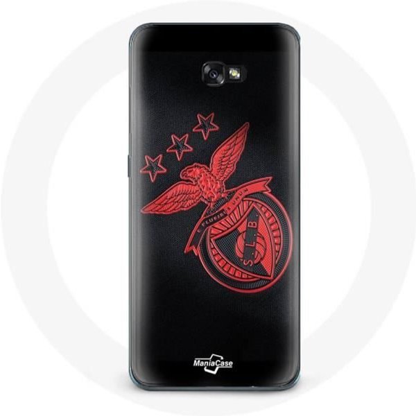 Funda - Maniacase - Samsung Galaxy A3 2017 - Negra - Flexible - DiseñO Benfica Negro-image
