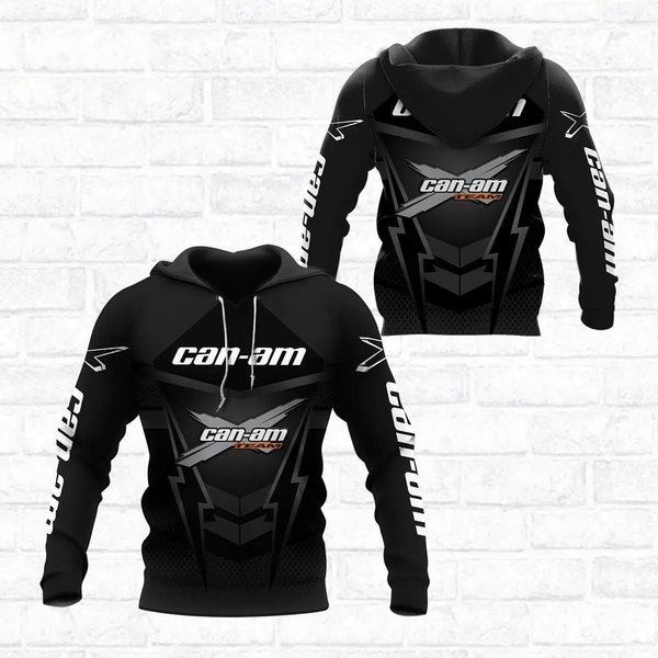 Brp Can-Am 3D Print Pullover Najnowszy SamochóD WyśCigowy Terenowy Unikalny MężCzyźNi/Kobiety Przytulne Harajuku Casual Streetwear Bluzy Z Kapturem Bluzy Z Kapturem 5XL Black-image