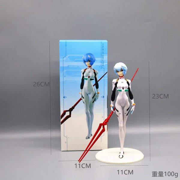 Figurka Anime Neon Genesis Evangelion Eva Ayanami Rei Figurka Akcji Z PVC Model Kolekcjonerski Prezent White-image