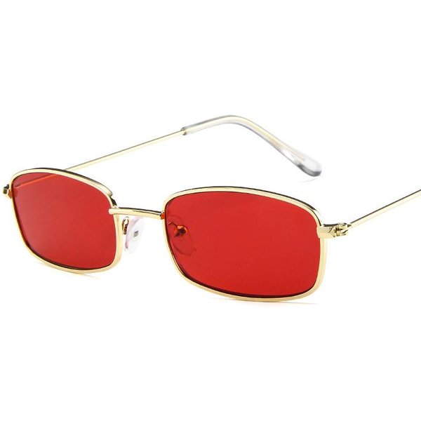 Dla Kobiety Xaybzc Unisex MałE Retro Okulary PrzeciwsłOneczne ProstokąTne Okulary PrzeciwsłOneczne MęSkie Metalowa Stopowa Rama Okulary Outdoorowe Przezroczyste Soczewki Okulary PrzeciwsłOneczne As Picture-image