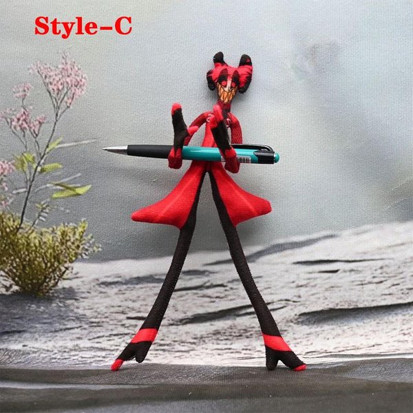 Con Cable Corporal Flexible Divertido Encantador Anime AnimacióN Hazbin Hotel Peluches Vox Alastor Niffty Figura De Personaje MuñEco De Peluche About 28Cm-image