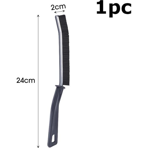 Cepillo Para Grietas, Cepillo Para Limpiar Grietas Con Cerdas Duras, Herramienta De Limpieza Integral, Cerdas RíGidas En áNgulo Para BañEras Y Cocinas-image