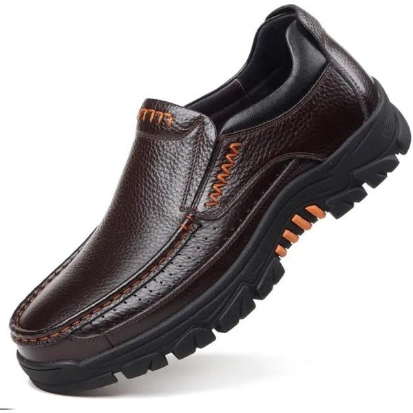 Biznesowe Oryginalne SkóRzane MęSkie Buty Wsuwane Mokasyny Casual SkóRzane Buty Wygodne Wysokiej JakośCi Mieszkania MęSkie Buty Zimowe Mokasyny 12-image