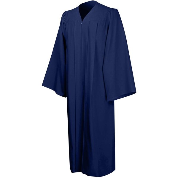 Szaty ChóRowe Unisex Do KośCiołA, Chrztu, Konfirmacji, Togi Na UkońCzenie SzkołY, Pastora I SęDzióW XS Ciemnoniebieski-image