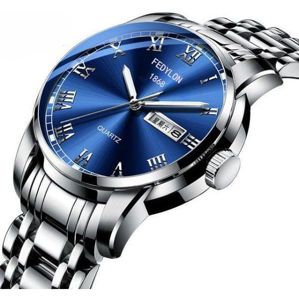 Reloj AutomáTico No MecáNico Reloj De Hombre Impermeable Moderno Doble Calendario Reloj De Moda Luminoso Reloj De Cuarzo From One Piece-image