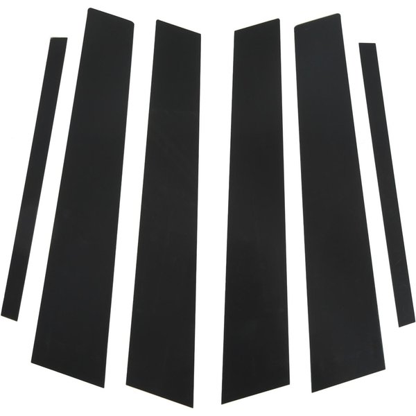 6PCS Cubierta Embellecedora Pilar B C Puerta Ventana Negro Brillante CalcomaníA Espejo Repuesto Para Serie 3 F30-image