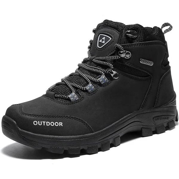 Zapatillas Casuales CóModas De Suela Gruesa Antideslizantes Para Hombre Para Senderismo, Trabajo Al Aire Libre, OtoñO, Nuevas, Resistentes Al Desgaste, Zapatos De Senderismo, Tenis Masculino 39 Negro-image