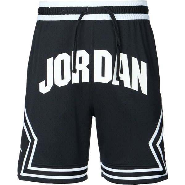 Pantalones Cortos Casuales Para Hombre Jordan Dri-Fit Diamondsport Logo Para Exteriores De Cintura Media EláSticos Con CordóN Negro Blanco FV8613011 L Gray-image