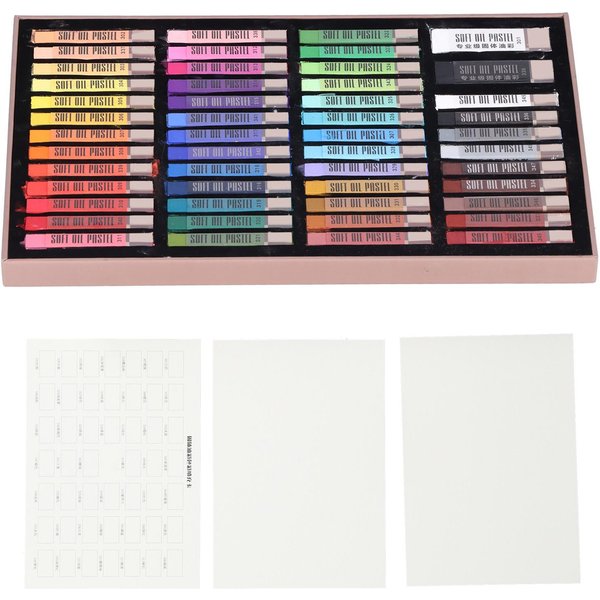 Pasteles Al ÓLeo Suaves 48 Colores Profesionales Dibujo Graffiti Arte Ceras Barras Set De Pintura-image