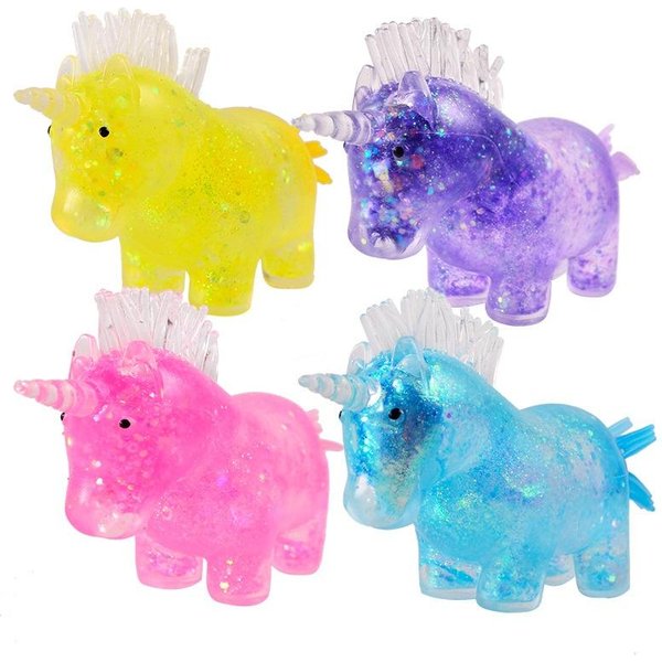 Zabawki Dzieci DziecięCe JednorożEc Squishy ŚCiskanie PiłEczki Anty-Stresowe Na WypełNiacze Do Skarpetek ŚWiąTecznych Urodziny Walentynki Nagrody Upominki Na Imprezę Prezenty Yellow-image