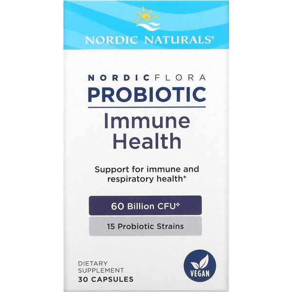 Nordic Naturals, ProbióTico Nordic Flora, Salud Inmune, 60 Mil Millones De Ufc, 30 CáPsulas-image