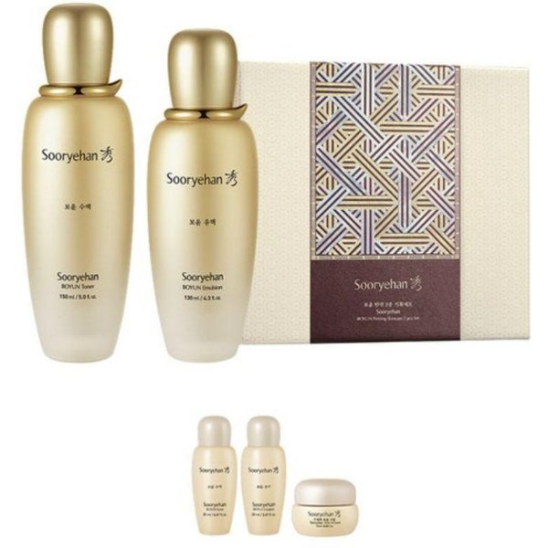 Set Especial De 2 Piezas Cuidado De La Piel Antiedad Sooryehan Boyun (TóNico 150Ml + 20Ml / EmulsióN 130Ml + 20Ml / Crema 10Ml)-image