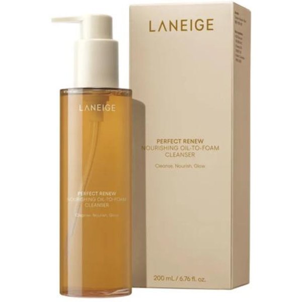 Laneige Limpiador Nutritivo De Aceite A Espuma Perfect Renew 200Ml Beige-image