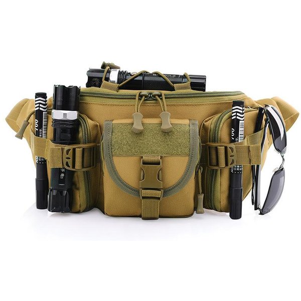 RiñOnera TáCtica Sling Molle Impermeable Bolsos Fanny Senderismo Pesca Deporte Caza Camping CinturóN Deportivo Pack RiñOnera XA517WA-image