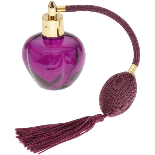 100ML Elegancki Atomizer Do Perfum Z MożLiwośCią Ponownego NapełNiania Butelka W Sprayu Puste Szklane Butelki Fioletowy-image