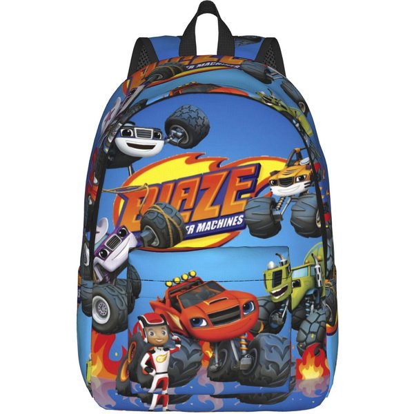 Mochila Genial Blaze Y Los Monster Machines Mochila Duradera Para Estudiantes Negocios Mochila Diaria Para Hombres Mujeres Universidad Bolso De Hombro 15 Inches-image