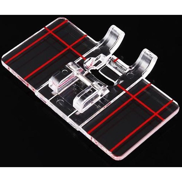 Pie De Prensatelas De Puntada Recta Paralela De PláStico Accesorios Para MáQuinas De Coser Para Janome Singer Juki Brother DoméSticas EléCtricas 1Pc Black-image