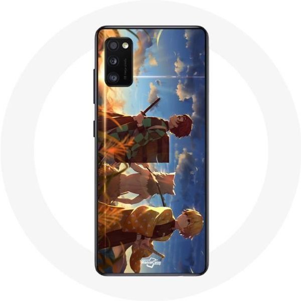 Funda Para Oppo A16 Tanjiro Inosuke Y Zenitsu Demon Slayer Kimetsu No Yaiba Anime Manga-image