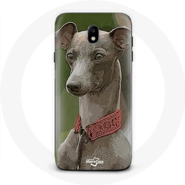 Funda - Maniacase - Samsung Galaxy J7 2017 - Galgo Gris - Flexible - Gris Gris-image