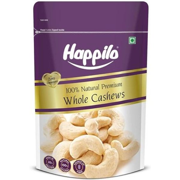 Happilo Anacardos Enteros Premium 100% Naturales, 200 G (Paquete De 1)-image