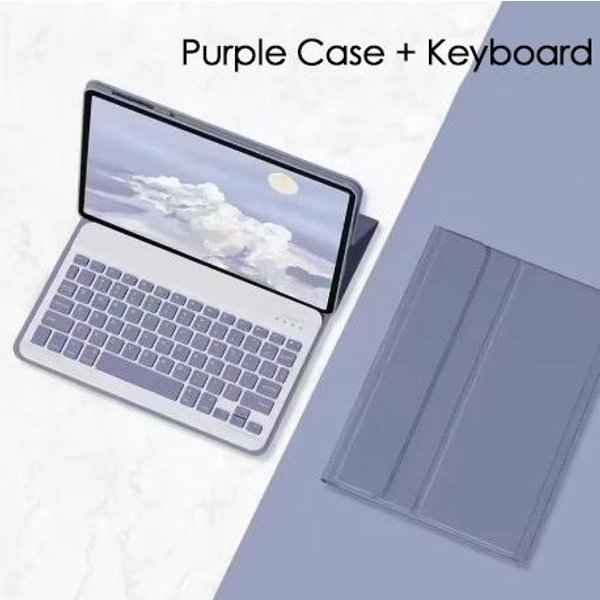 Etui Klawiatura Mysz Dla Tabletu Honor Pad X9A X9 Pro ELN2-W09/AL00/W00/L09 11,5 Cala Bezprzewodowa OsłOna Klawiatury Wbudowany Uchwyt Na DłUgopis English Fioletowy-image
