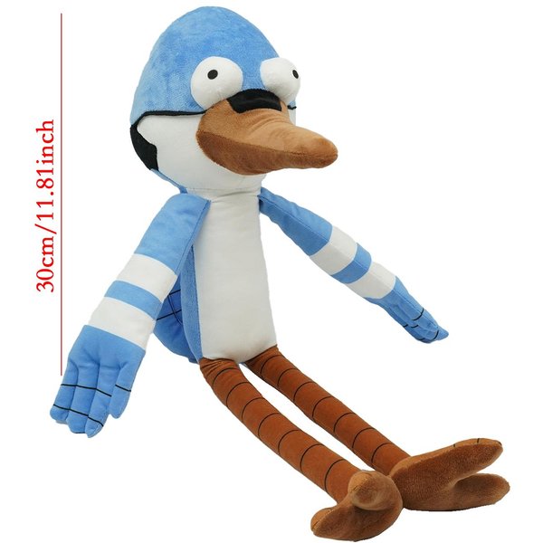 Treasuringu Nowe KreskóWkowe Pluszowe Zabawki Mordecai Kawaii Rigby Pluszowe Lalki Benson Pluszak MięKka Poduszka WystróJ Domu Prezenty Urodzinowe-image