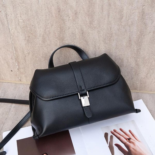 Bolso De Piel De Vaca Bolso De Cuero Juren Gran Capacidad Nuevo Bolso De Mano Para Viajes Diarios Nicho Para Mujer Bolso De Hombro VersáTil-image