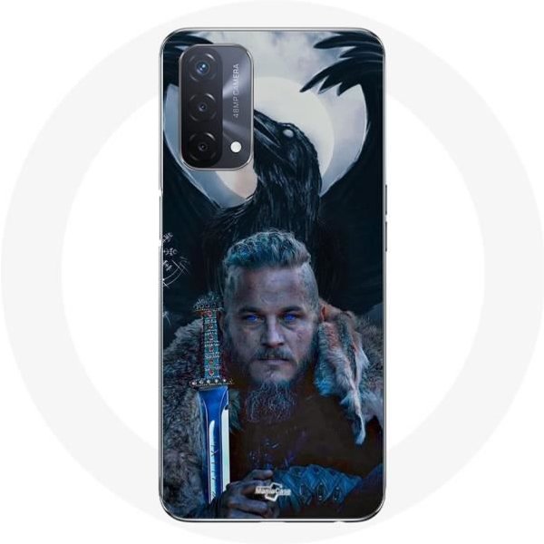 Funda - Maniacase - Oppo A93 5G - Flexible - Cuervo - Blanco-image