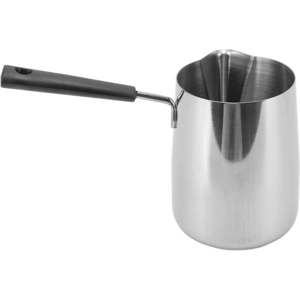 Jarra Para Café DiseñO Escalonado Acero Inoxidable 304 Mango Largo Resistente Al Calor Jarra Para Espumar Leche L-image